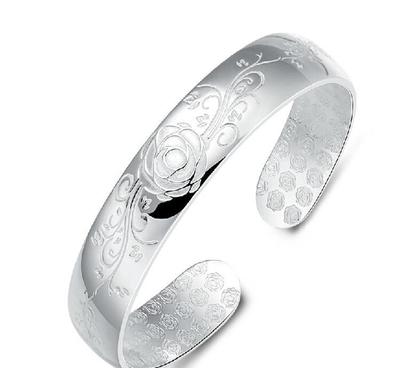 批發(fā)42克玫瑰女式款千足銀999純銀手鐲 品質(zhì)、時(shí)尚與價(jià)值的完美融合